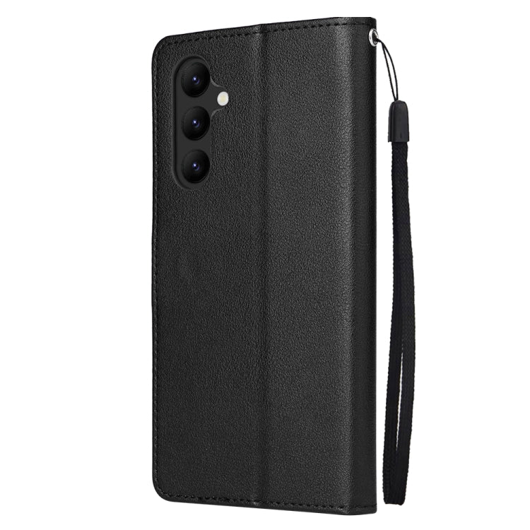 SOLID Knižkové puzdro pre Samsung Galaxy A34 5G - čierne