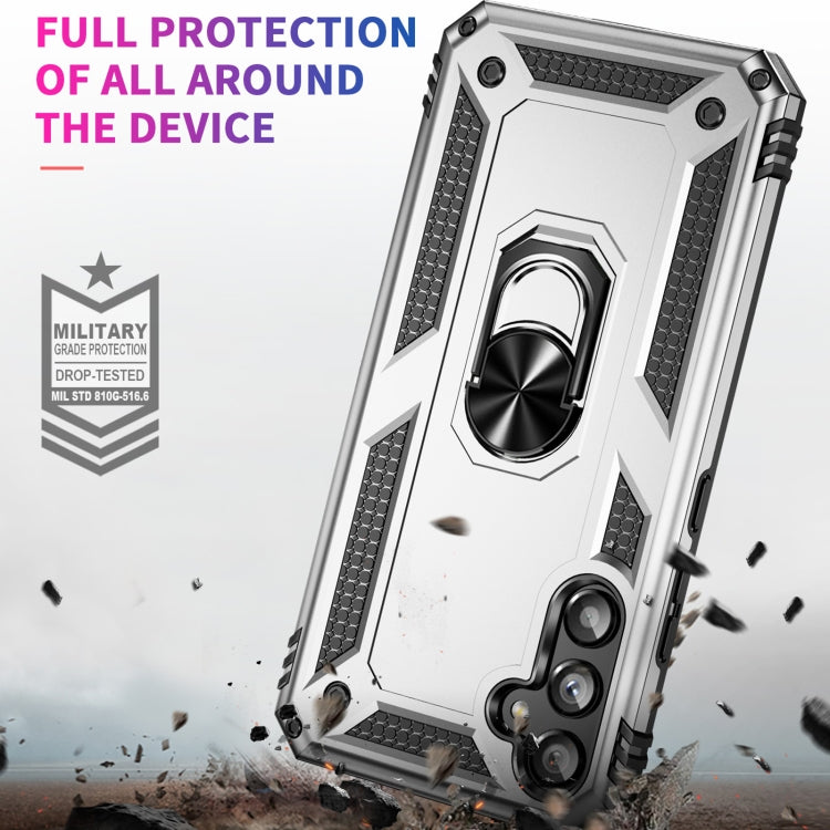 RING ARMOR Tvrdený kryt pre Samsung Galaxy A34 5G - sivý
