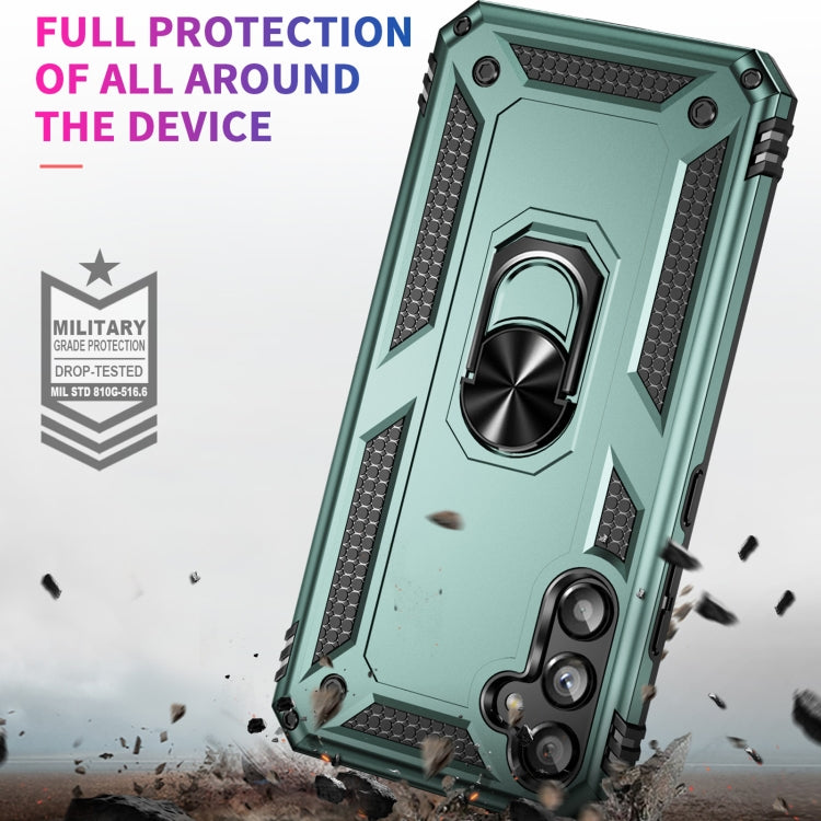 RING ARMOR Tvrdený kryt pre Samsung Galaxy A34 5G - zelený