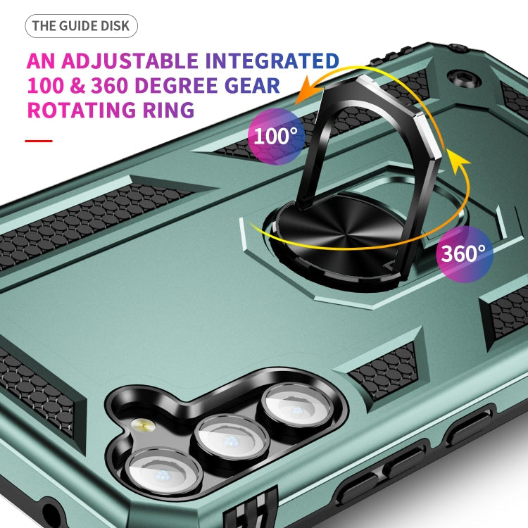 RING ARMOR Tvrdený kryt pre Samsung Galaxy A34 5G - zelený