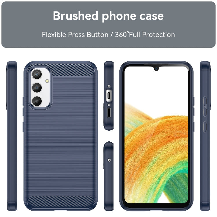 CARBON Zadný obal pre Samsung Galaxy A34 5G - modrý