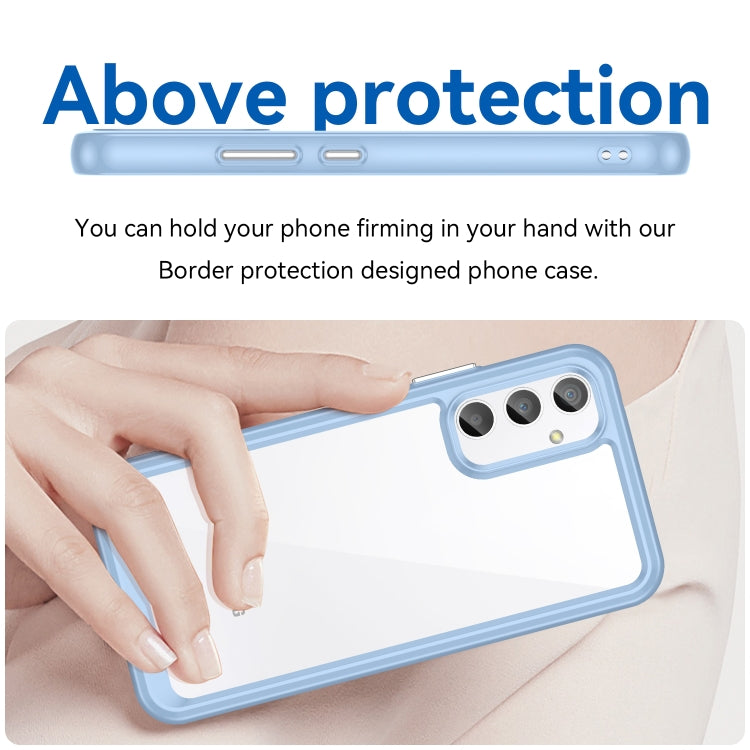 ACRYLIC Zadný kryt pre Samsung Galaxy A34 5G - modrý
