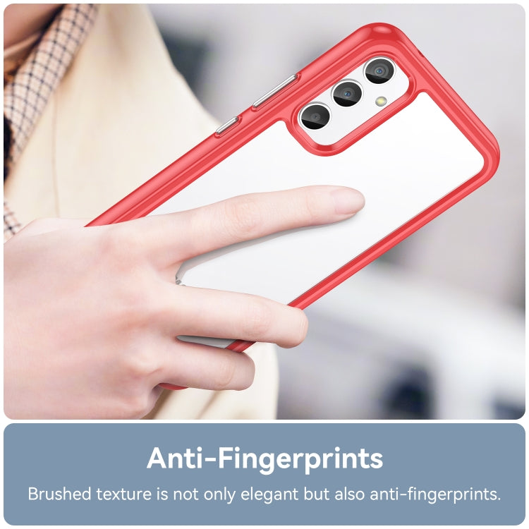 ACRYLIC Zadný kryt pre Samsung Galaxy A34 5G - červený