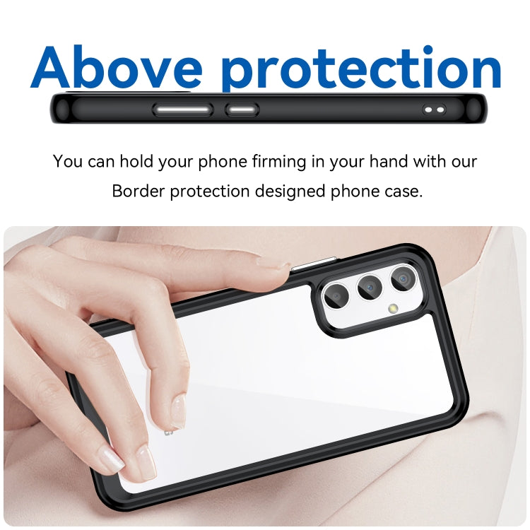 ACRYLIC Zadný kryt pre Samsung Galaxy A34 5G - čierny