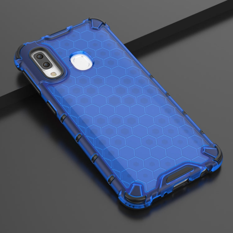 HONEYCOMB Tvrdený kryt pre Samsung Galaxy A40 - modrý
