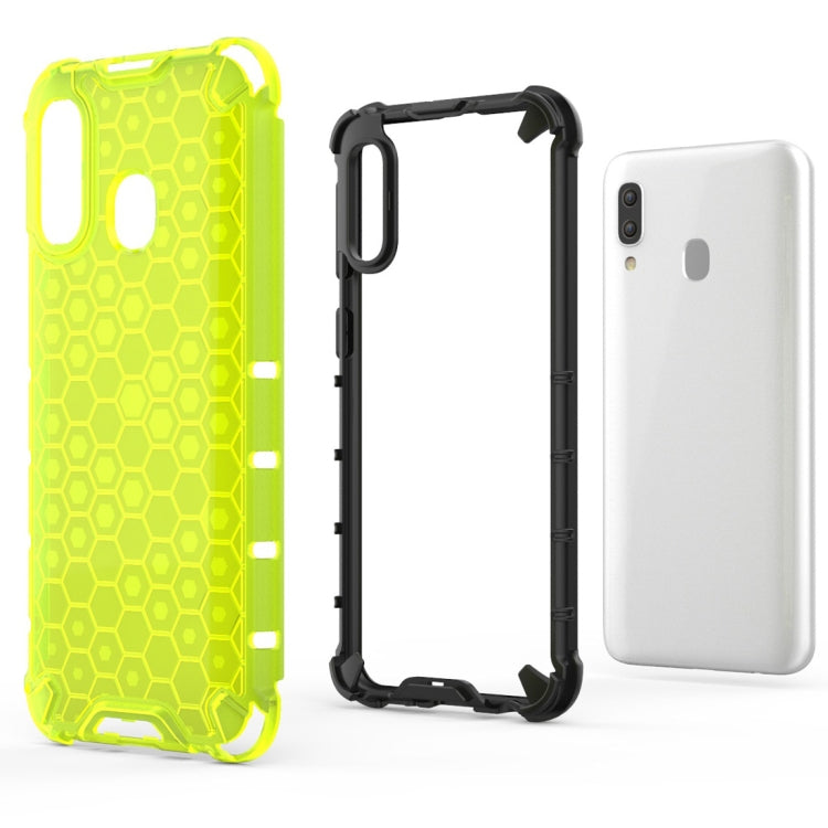 HONEYCOMB Tvrdený kryt pre Samsung Galaxy A40 - modrý