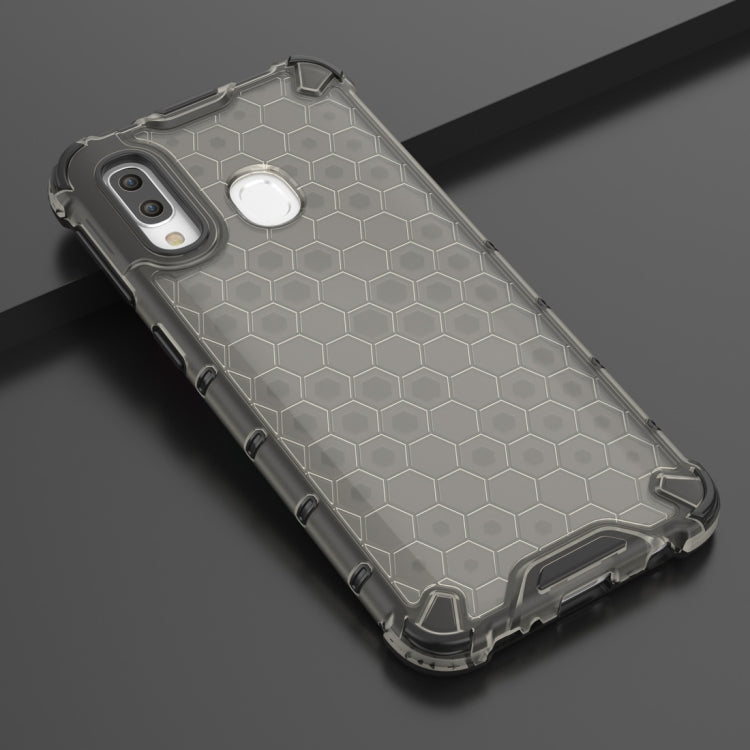 HONEYCOMB Tvrdený kryt pre Samsung Galaxy A40 - čierny