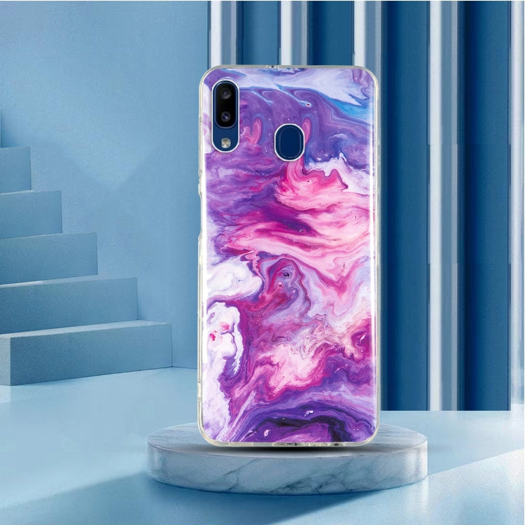 MARBLE Zadný kryt pre Samsung Galaxy A40 - červený