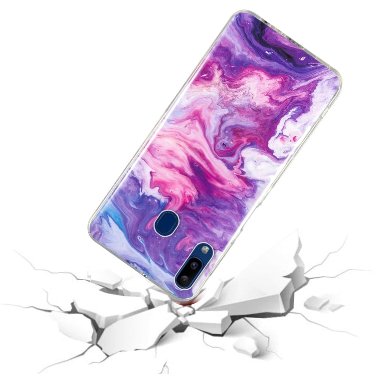 MARBLE Zadný kryt pre Samsung Galaxy A40 - červený