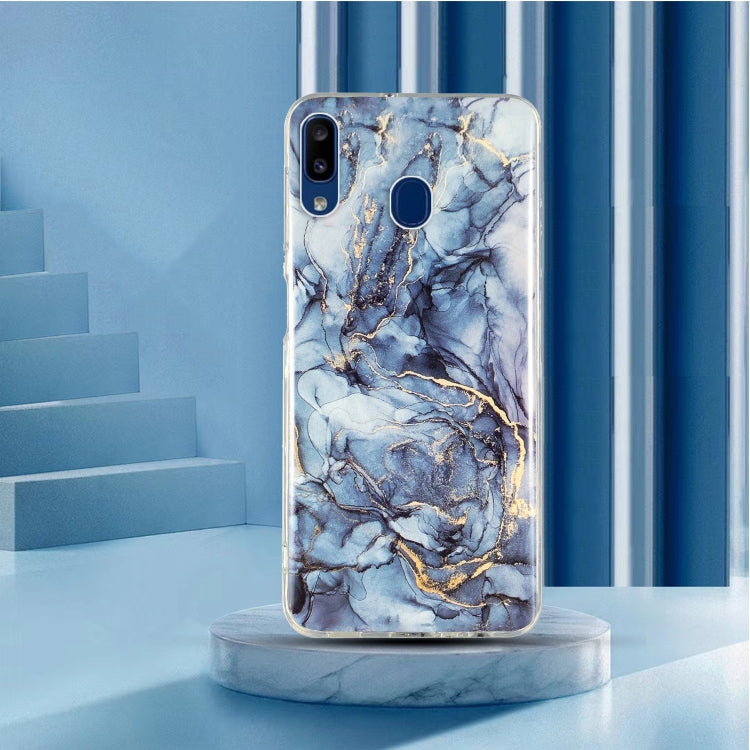 MARBLE Zadný kryt pre Samsung Galaxy A40 - modrý