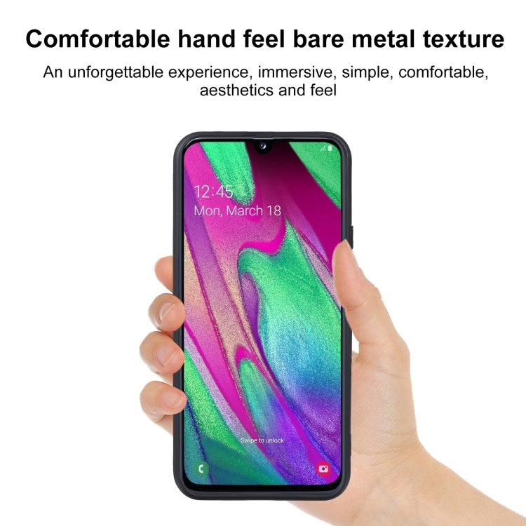 MATT Silikónový obal pre Samsung Galaxy A40 - čierny