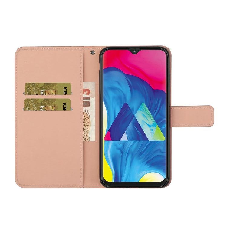 FLOWER Knižkové puzdro pre Samsung Galaxy A40 - ružové