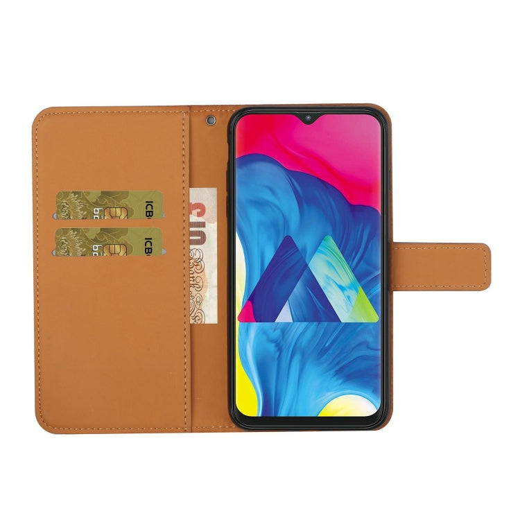 FLOWER Knižkové puzdro pre Samsung Galaxy A40 - hnedé