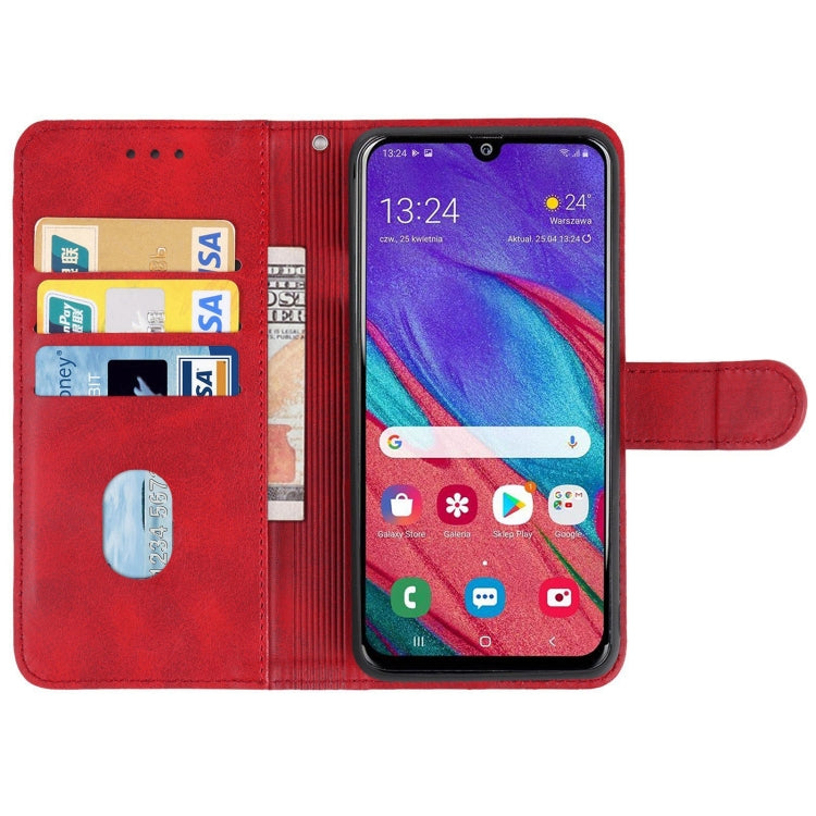 SOLID Knižkové puzdro pre Samsung Galaxy A40 - červené