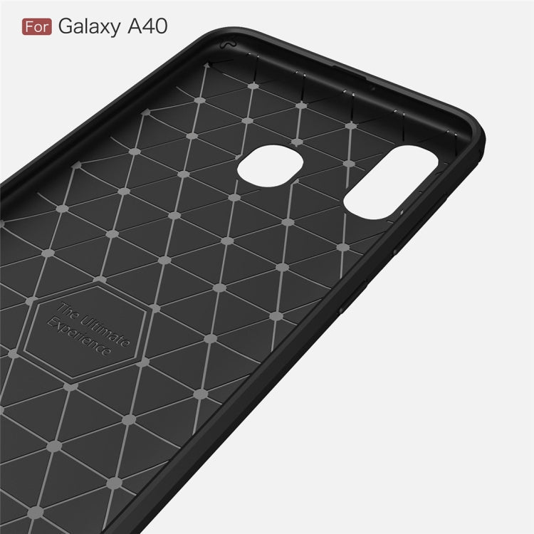 CARBON zadný obal pre Samsung Galaxy A40 - modrý