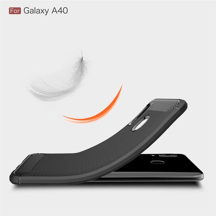 CARBON zadný obal pre Samsung Galaxy A40 - modrý