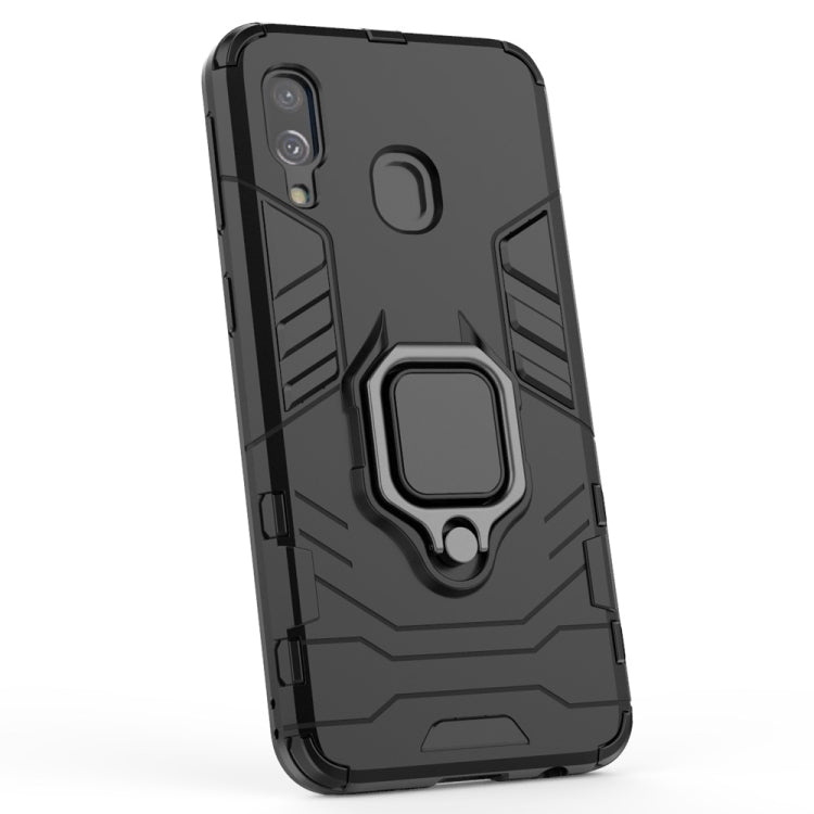 RING ARMOR Tvrdený kryt pre Samsung Galaxy A40 - červený