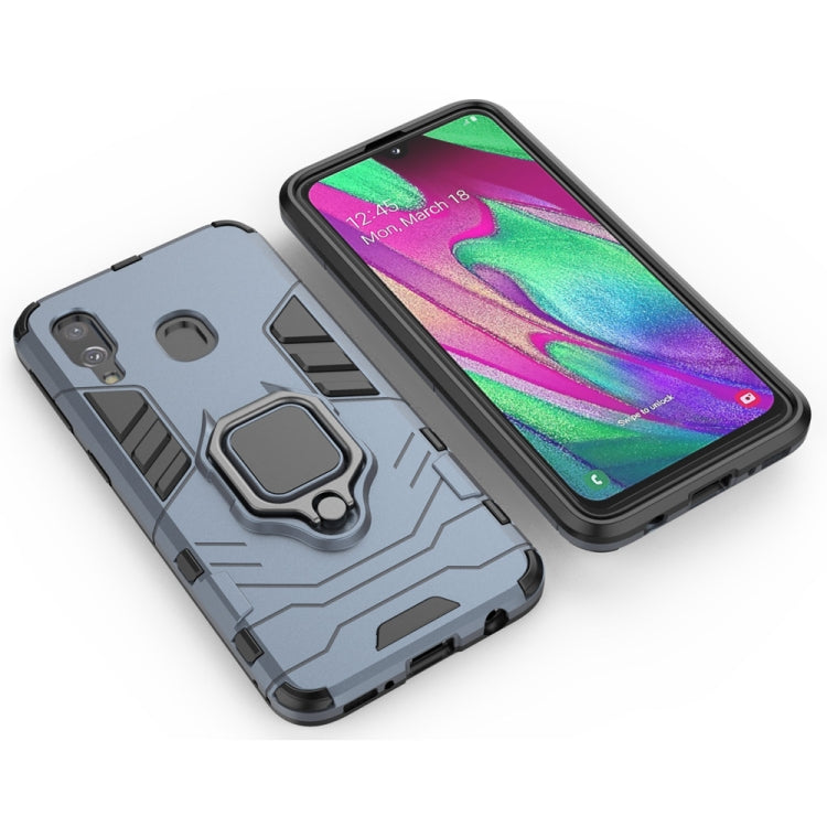 RING ARMOR Tvrdený kryt pre Samsung Galaxy A40 - modrý