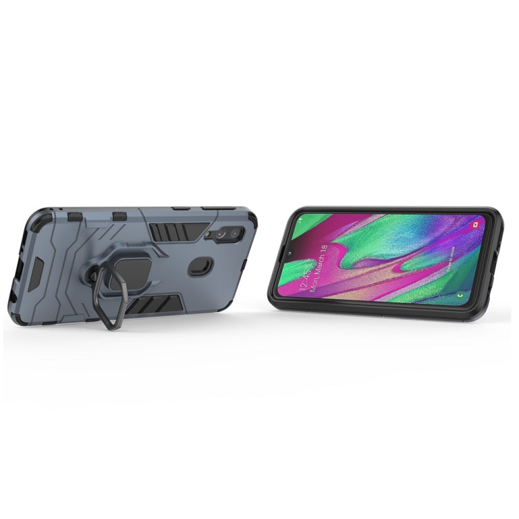 RING ARMOR Tvrdený kryt pre Samsung Galaxy A40 - modrý