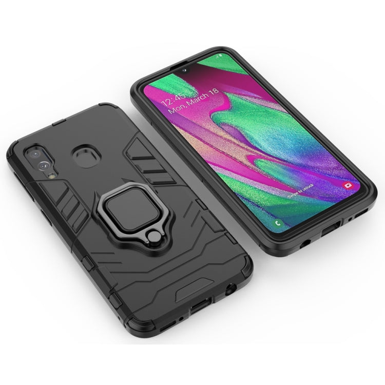 RING ARMOR Tvrdený kryt pre Samsung Galaxy A40 - čierny