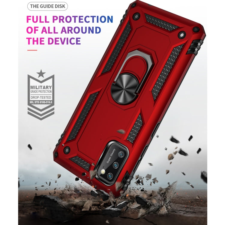RING ARMOR Tvrdený kryt pre Samsung Galaxy A41 - červený