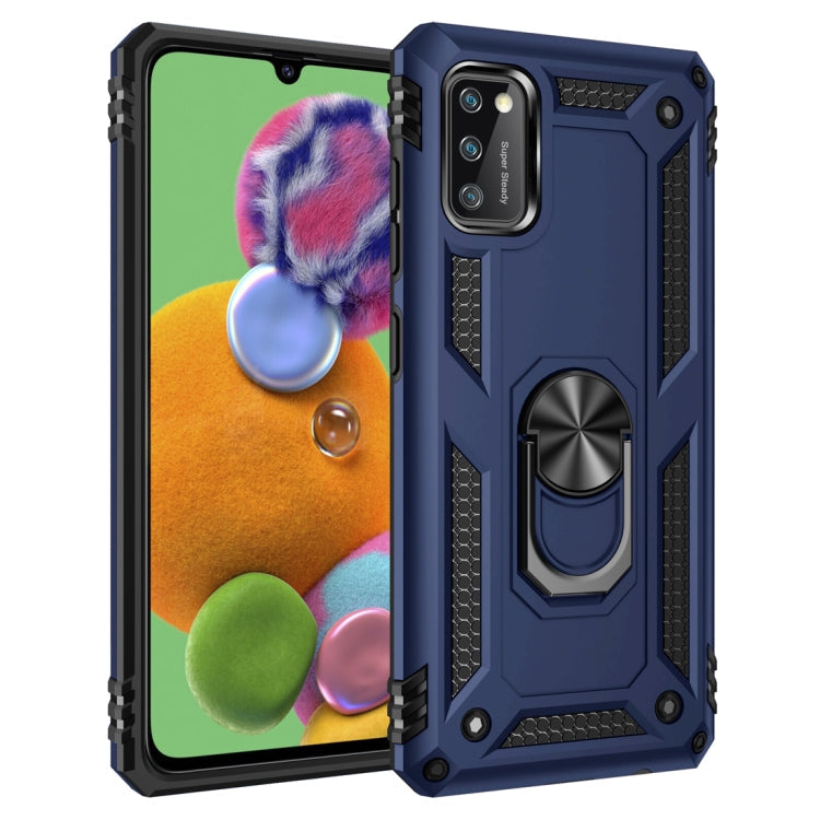 RING ARMOR Tvrdený kryt pre Samsung Galaxy A41 - modrý