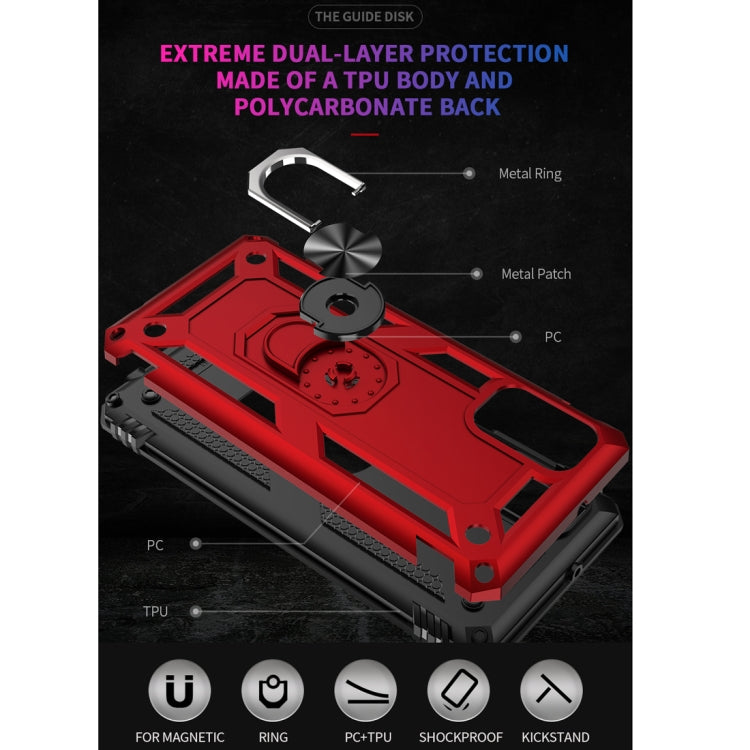 RING ARMOR Tvrdený kryt pre Samsung Galaxy A41 - modrý