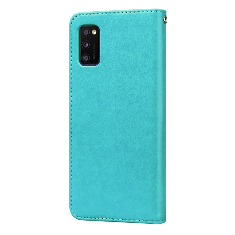 ROSE Knižkové puzdro pre Samsung Galaxy A41 - zelené