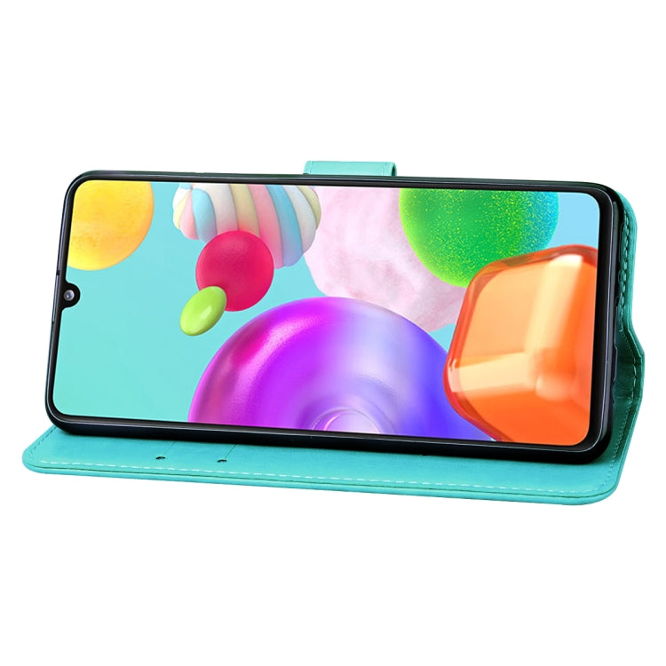 ROSE Knižkové puzdro pre Samsung Galaxy A41 - zelené