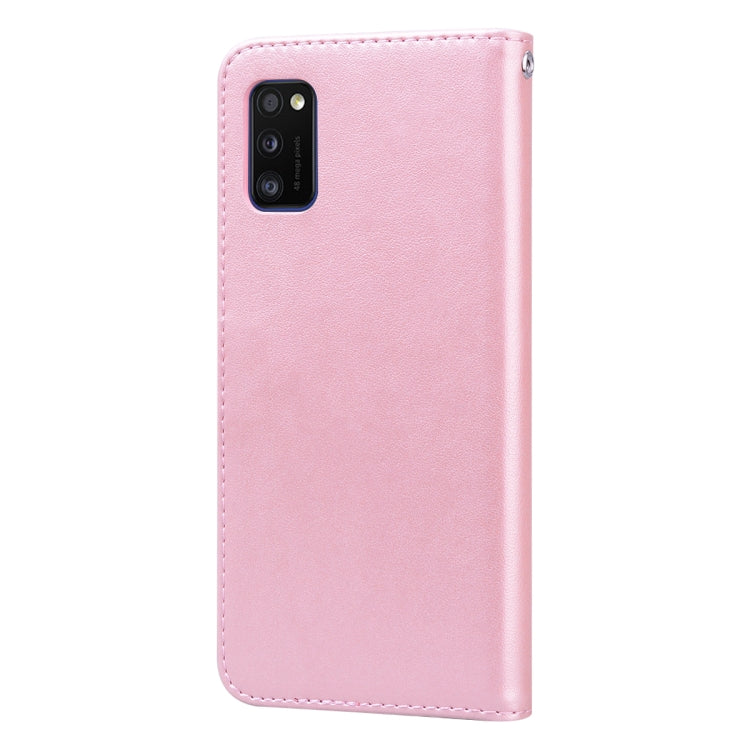 ROSE Knižkové puzdro pre Samsung Galaxy A41 - ružové