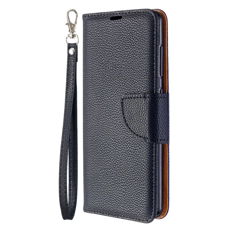 LAMBSKIN Knižkové puzdro pre Samsung Galaxy A41 - čierne