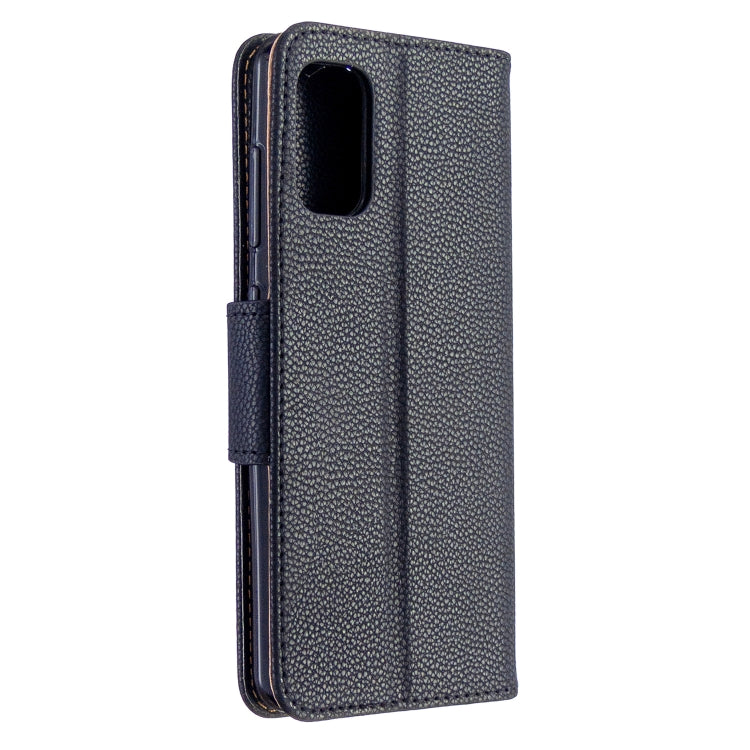 LAMBSKIN Knižkové puzdro pre Samsung Galaxy A41 - čierne
