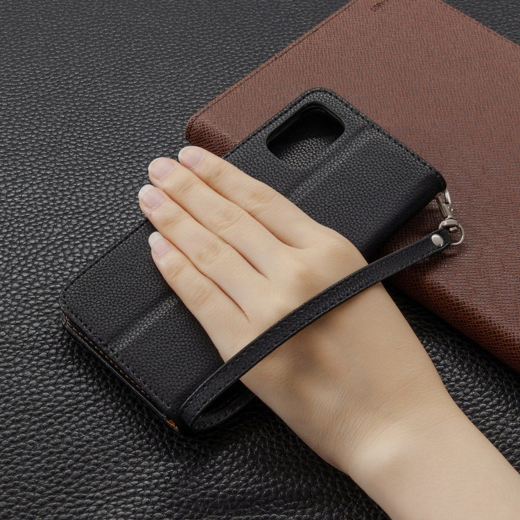 LAMBSKIN Knižkové puzdro pre Samsung Galaxy A41 - čierne