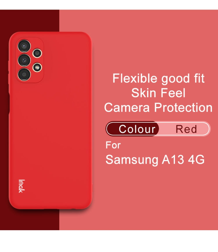 MATT Silikónový obal pre Samsung Galaxy A13 4G - červený