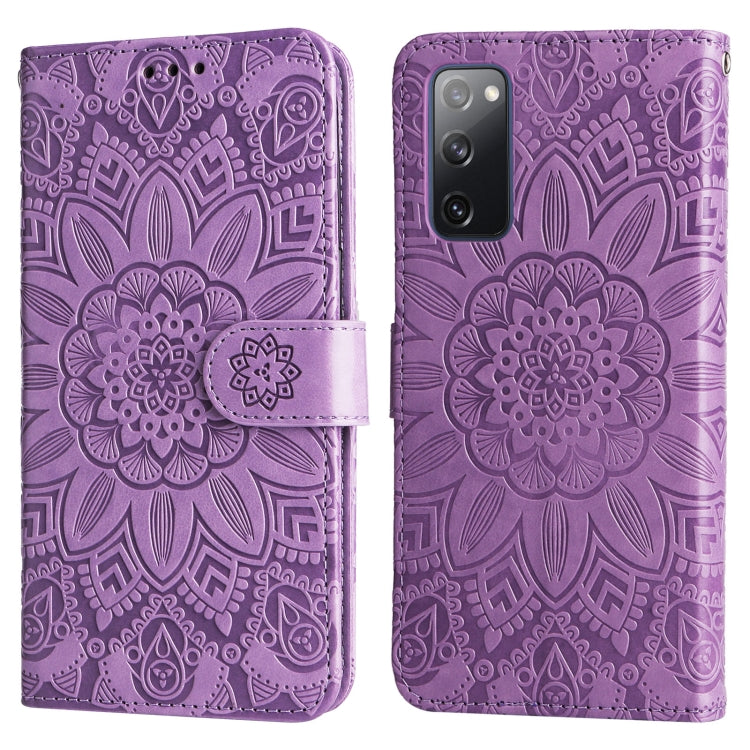 MANDALA Knižkové puzdro pre Samsung Galaxy S20 FE - fialové