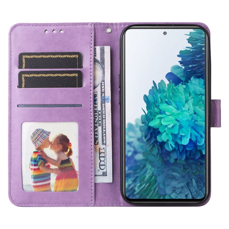 MANDALA Knižkové puzdro pre Samsung Galaxy S20 FE - fialové