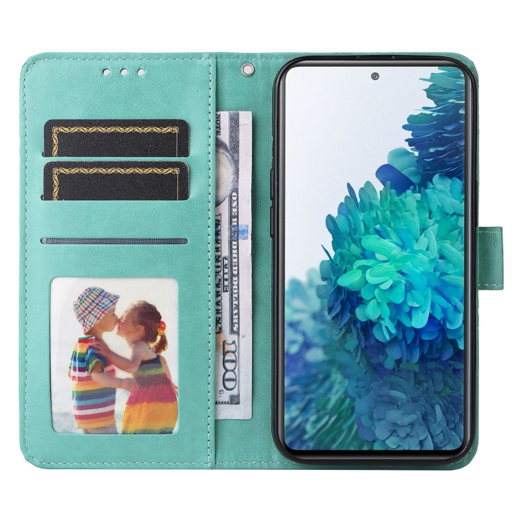 MANDALA Knižkové puzdro pre Samsung Galaxy S20 FE - zelené