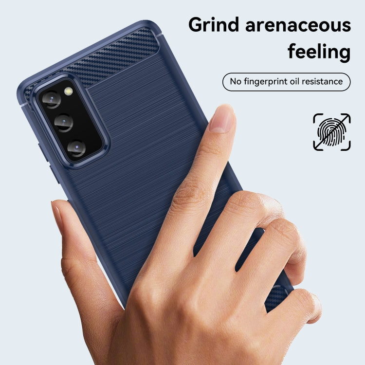 CARBON Zadný obal pre Samsung Galaxy S20 FE - modrý