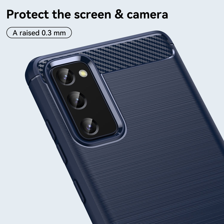 CARBON Zadný obal pre Samsung Galaxy S20 FE - modrý