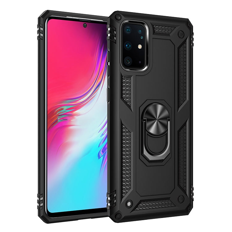 RING ARMOR Tvrdený kryt pre Samsung Galaxy S20 Plus - čierny