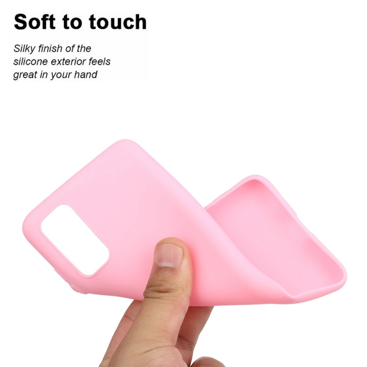 MATT Silikónový obal pre Samsung Galaxy S20 Plus - ružový