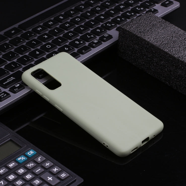 MATT Silikónový obal pre Samsung Galaxy S20 Plus - zelený