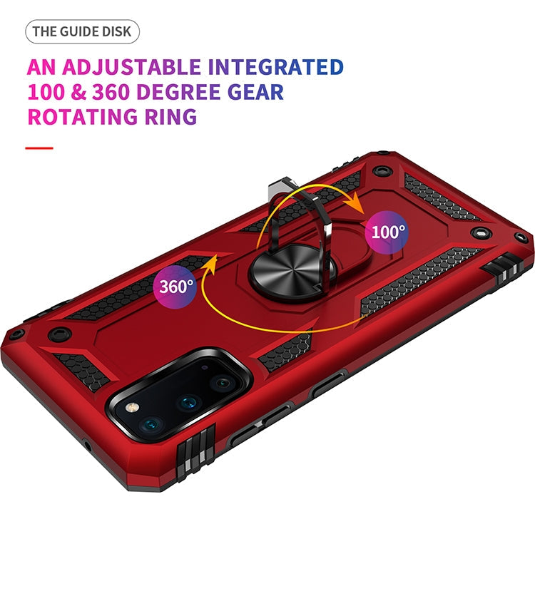 RING ARMOR Tvrdený kryt pre Samsung Galaxy S20 - čierny