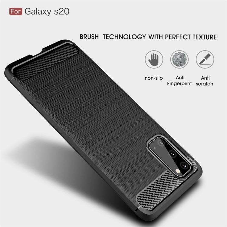 CARBON Zadný obal pre Samsung Galaxy S20 - modrý