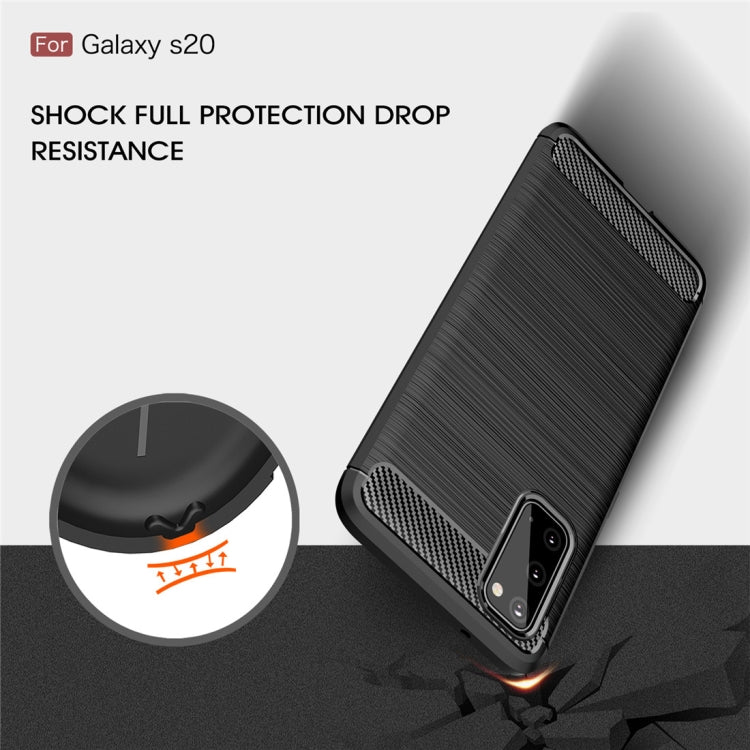 CARBON Zadný obal pre Samsung Galaxy S20 - modrý