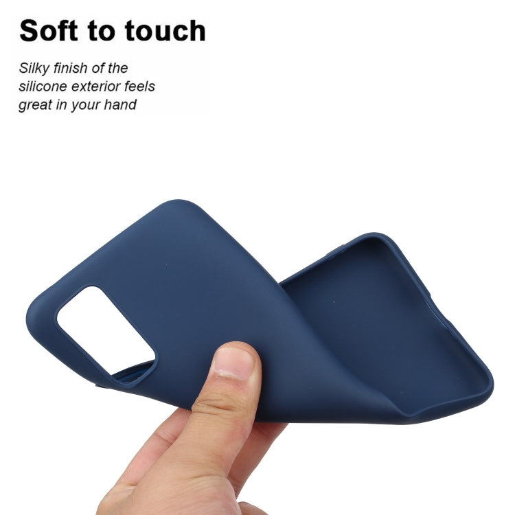 MATT Silikónový obal pre Samsung Galaxy S20 - modrý