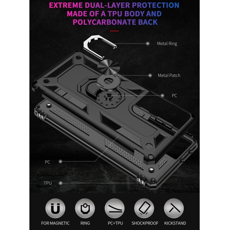 RING ARMOR Tvrdený kryt pre Samsung Galaxy S21 Ultra 5G - čierny
