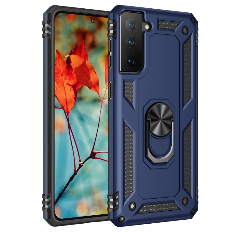 RING ARMOR Tvrdený kryt pre Samsung Galaxy S21 Plus 5G - modrý