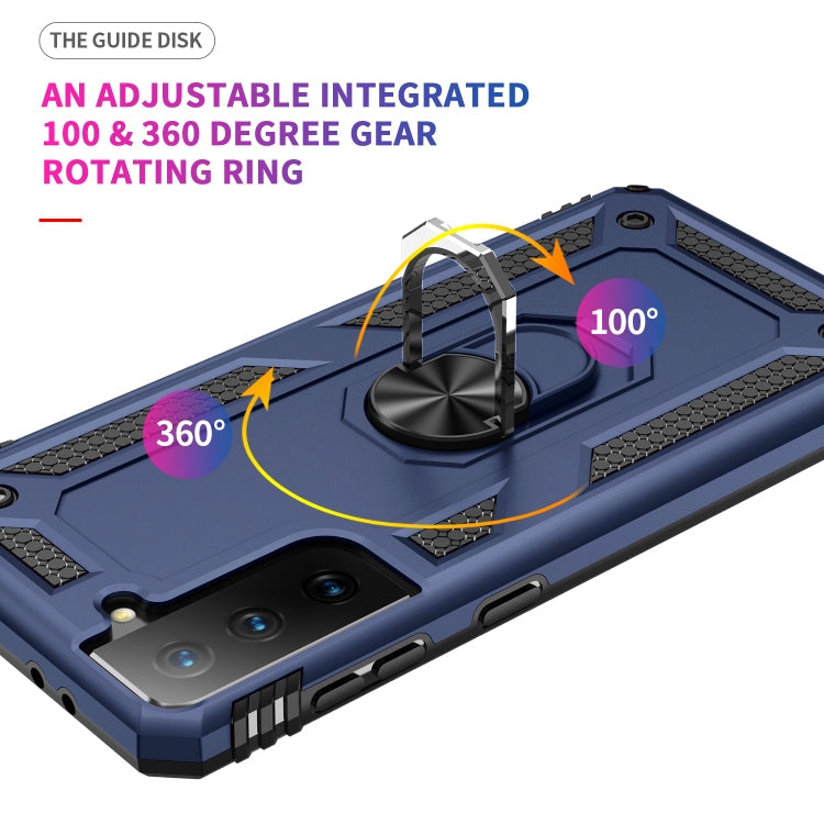 RING ARMOR Tvrdený kryt pre Samsung Galaxy S21 Plus 5G - modrý
