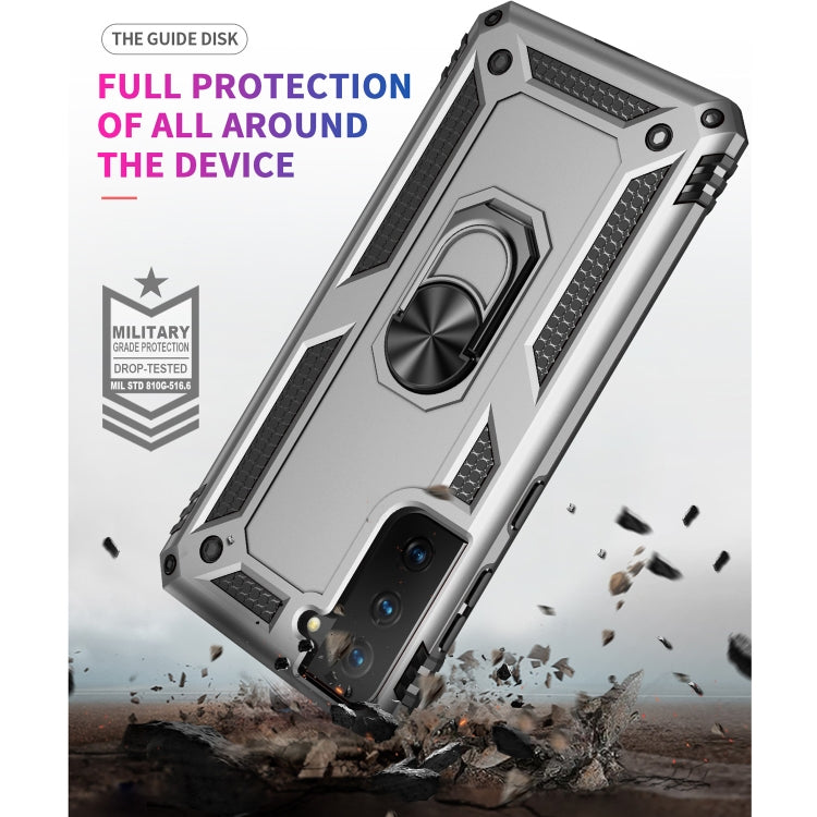 RING ARMOR Tvrdený kryt pre Samsung Galaxy S21 Plus 5G - sivý